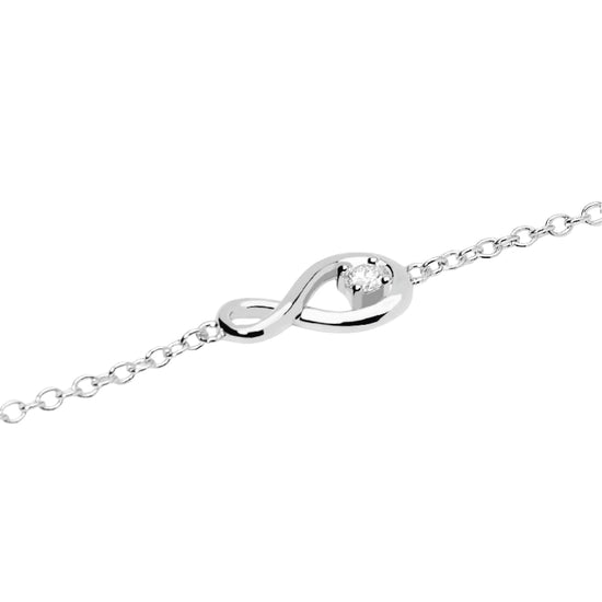 Bracciale Mabina My Diamond in argento infinito diamante 0,06ct 19 cm