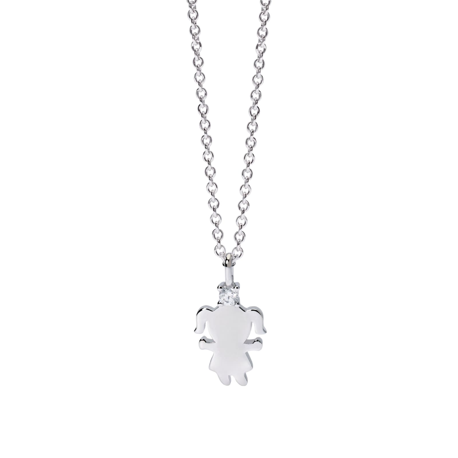 Collana Mabina con bimba e diamante Lab Grown