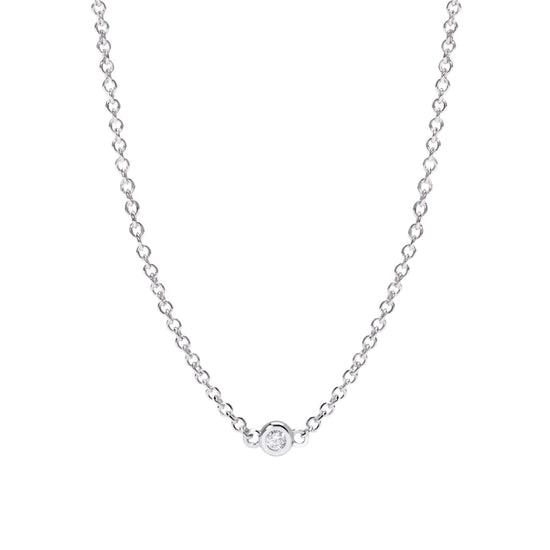 Collana Mabina con diamante centrale