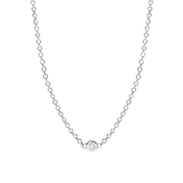Collana Mabina con diamante centrale
