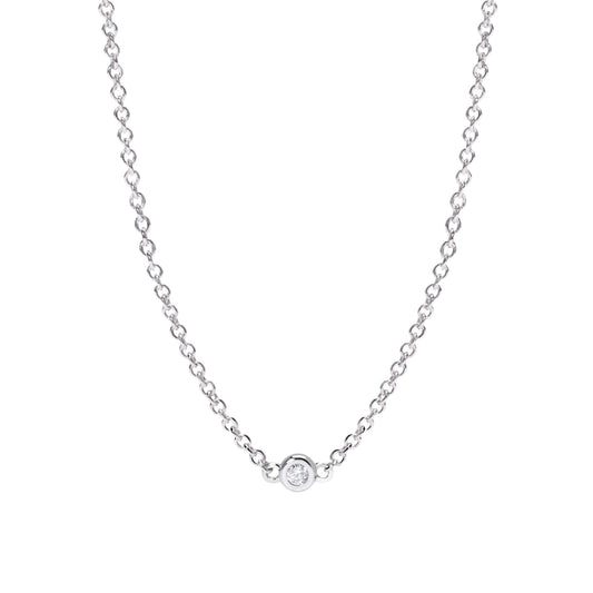 Collana Mabina con diamante centrale