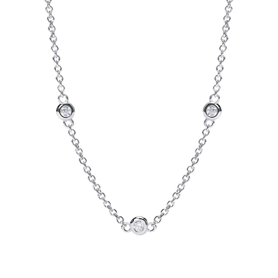 Collana Mabina con diamanti 