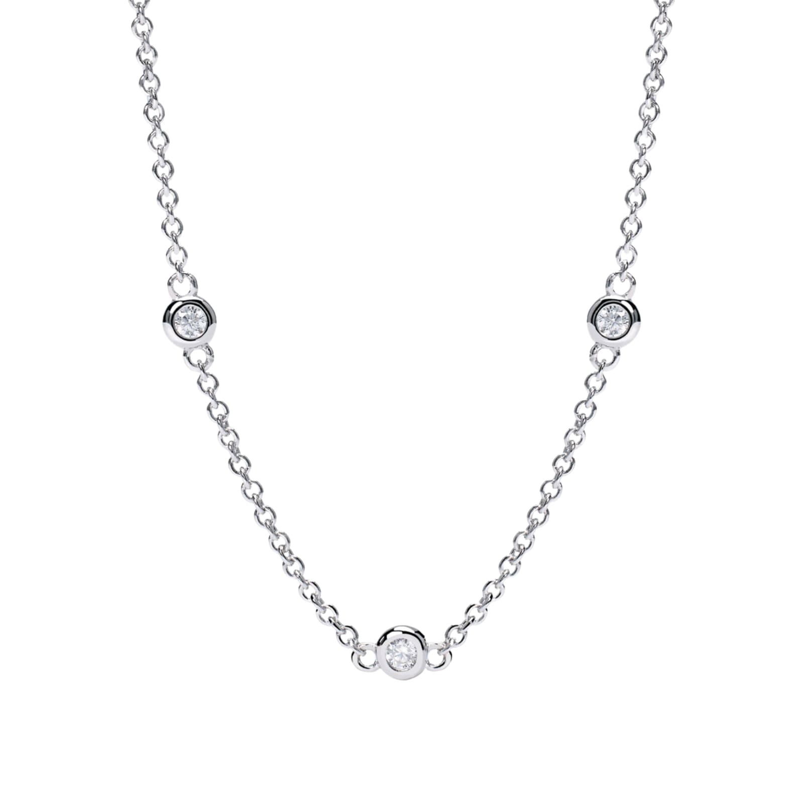 Collana Mabina con diamanti 