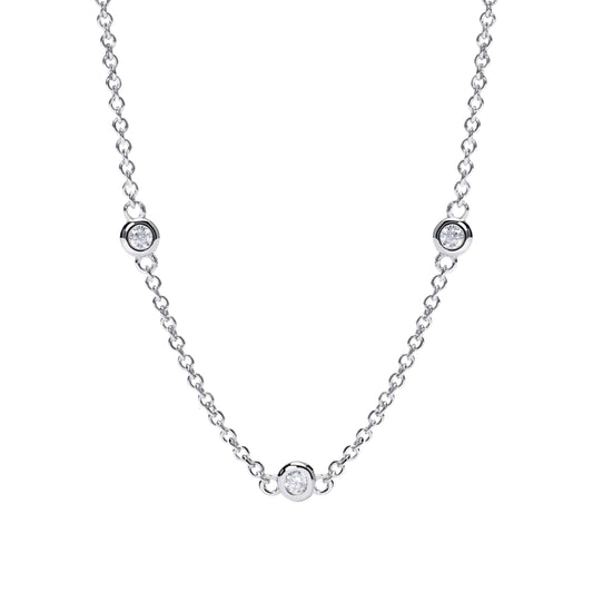 Collana Mabina con diamanti 