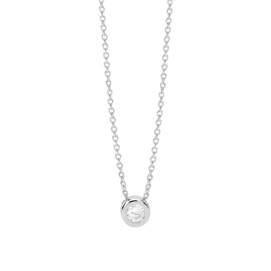 Collana punto luce Mabina My Diamond in argento diamante 0,18ct MISURA UNICA
