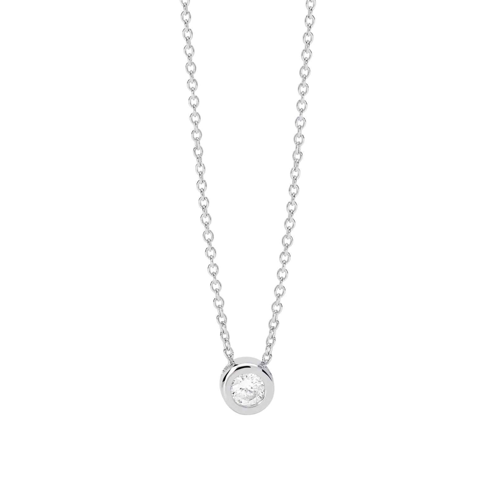 Collana punto luce Mabina My Diamond in argento diamante 0,18ct MISURA UNICA