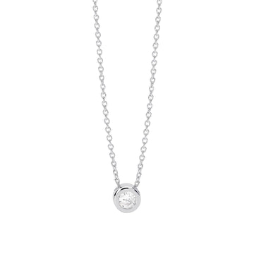 Collana punto luce Mabina My Diamond in argento diamante 0,18ct MISURA UNICA
