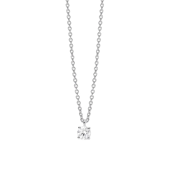 Collana punto luce Mabina My Diamond in argento diamante 0,25ct MISURA UNICA