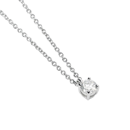 Collana punto luce Mabina My Diamond in argento diamante 0,25ct MISURA UNICA