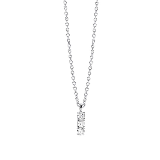 Collana Mabina My Diamond in argento diamante pendente 0,18ct MISURA UNICA