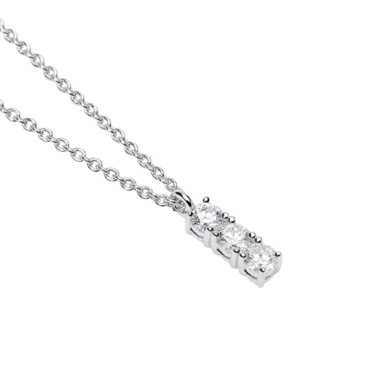 Collana Mabina My Diamond in argento diamante pendente 0,27ct MISURA UNICA