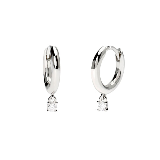 Orecchini a cerchio Mabina con diamanti Lab Grown