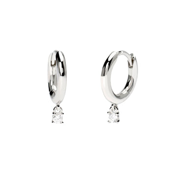 Orecchini a cerchio Mabina con diamanti Lab Grown