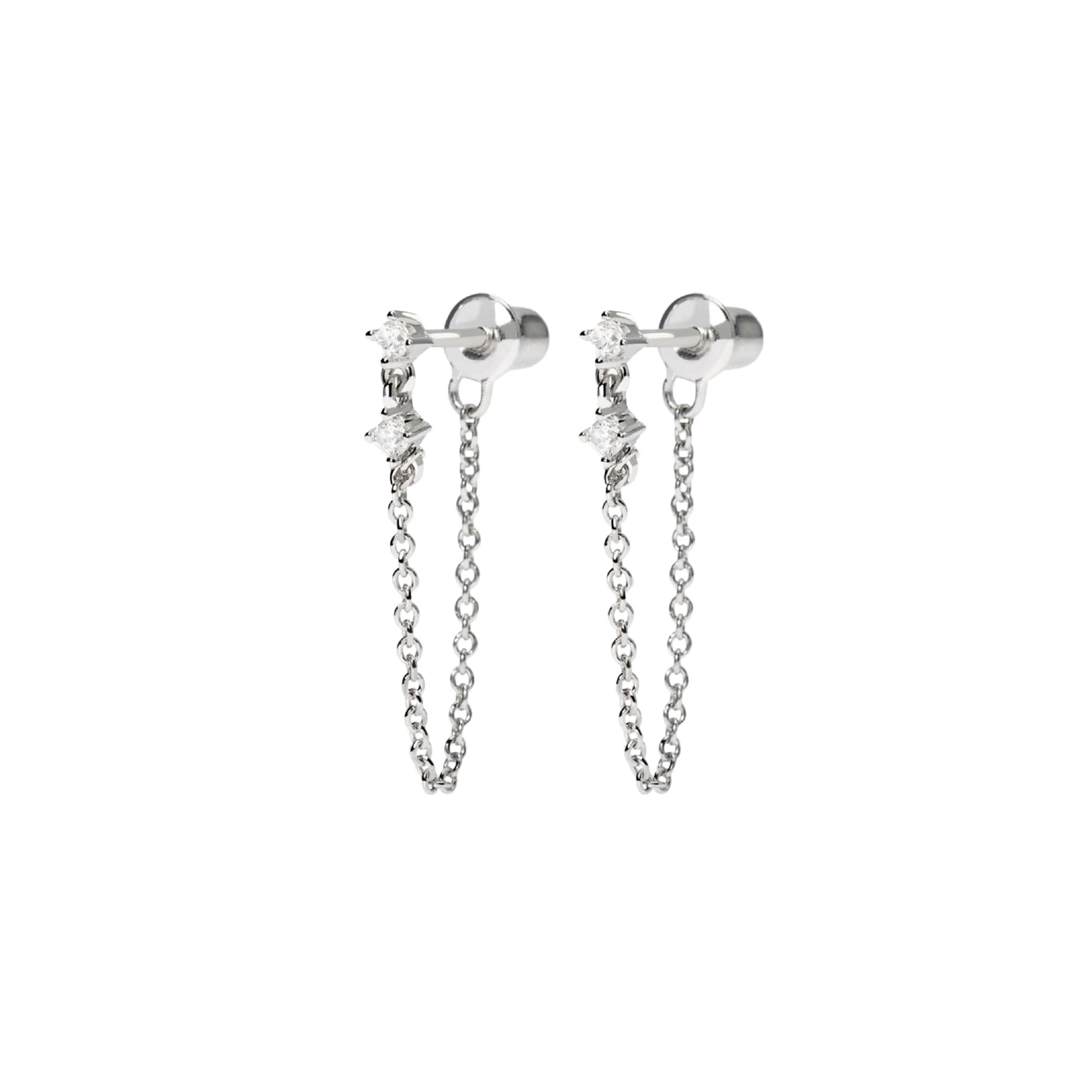 Orecchini catena Mabina con Diamanti Lab Grown