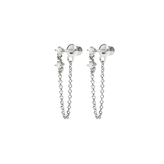 Orecchini catena Mabina con Diamanti Lab Grown