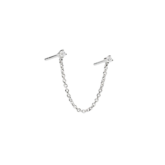 Orecchino pendente Mabina con diamanti Lab-Grown ct.0,07