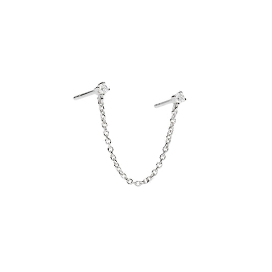 Orecchino pendente Mabina con diamanti Lab-Grown ct.0,07