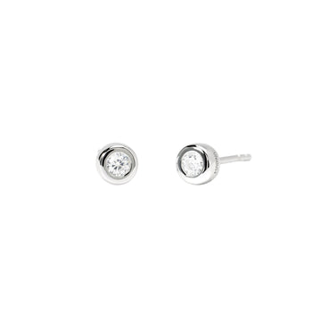 Orecchini Mabina cipollina con diamanti Lab-Grown ct.0,18
