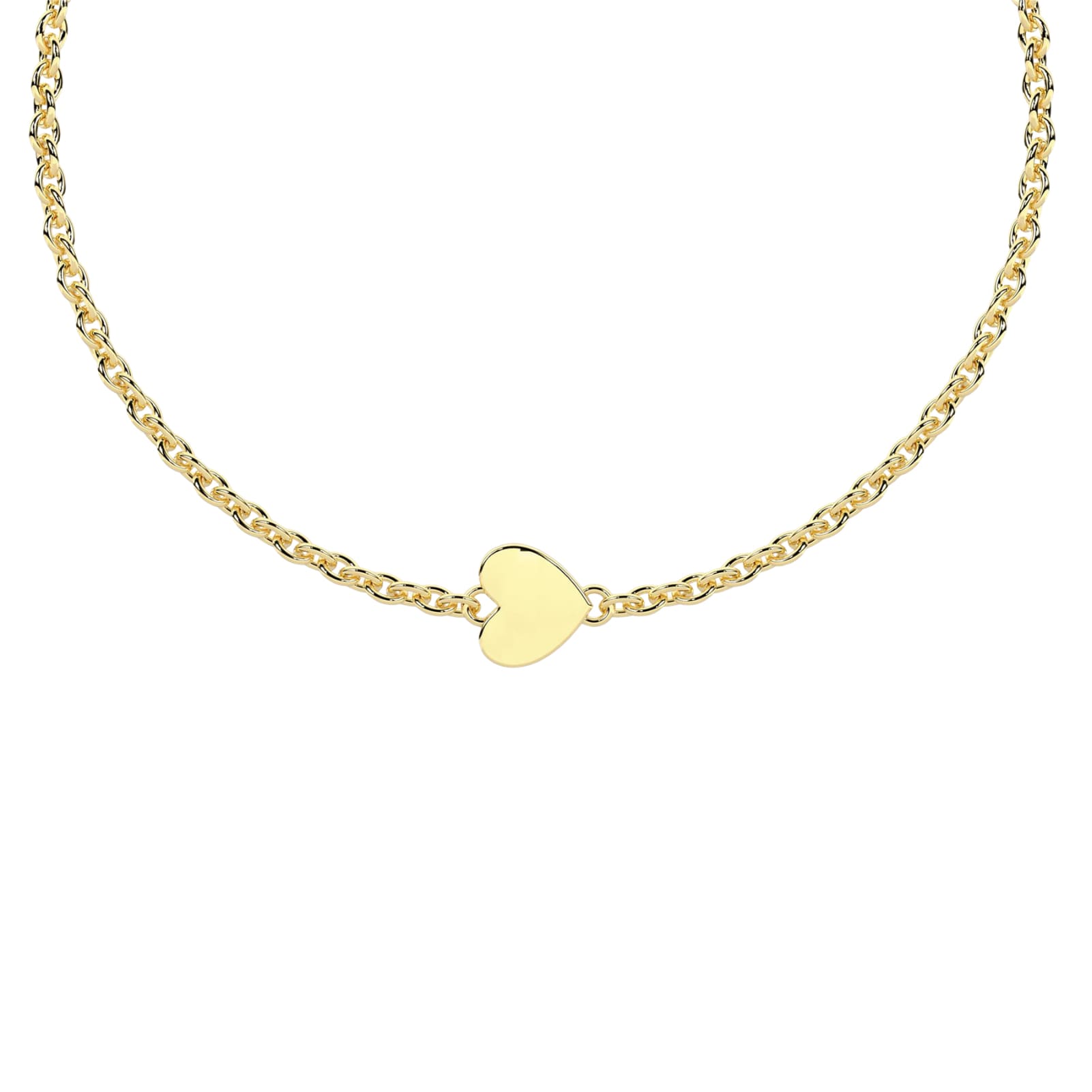 Bracciale Kidult Infinity in acciaio pvd oro cuore e infinito 16 cm
