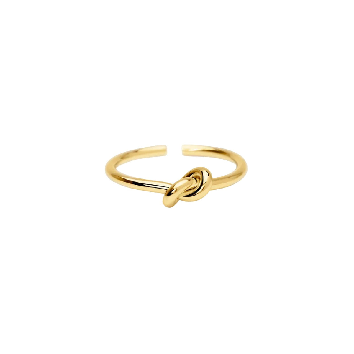 Anello aperto Kidult Style 95 in acciaio dorato con nodo Regolabile dalla 11 alla 19