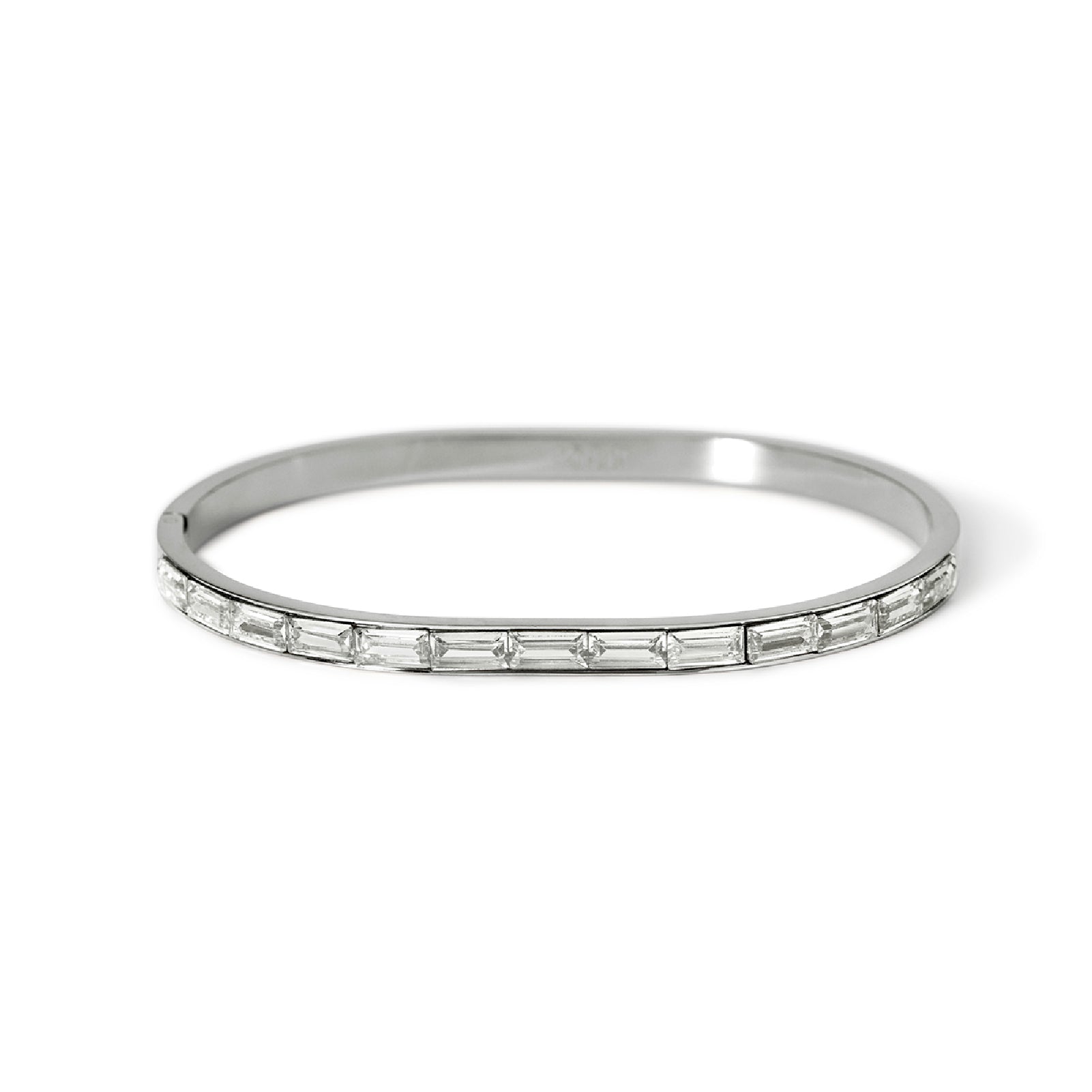 Bracciale rigido donna Kidult Style in acciaio con zirconi Rigido
