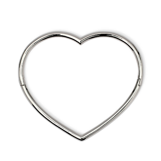 Bracciale rigido a cuore Kidult Style in acciaio Rigido