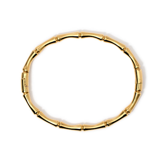 Bracciale rigido bambù Kidult Style acciaio dorato Rigido