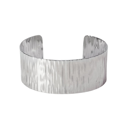 Bracciale rigido Kidult Style da donna in acciaio lavorato Rigido