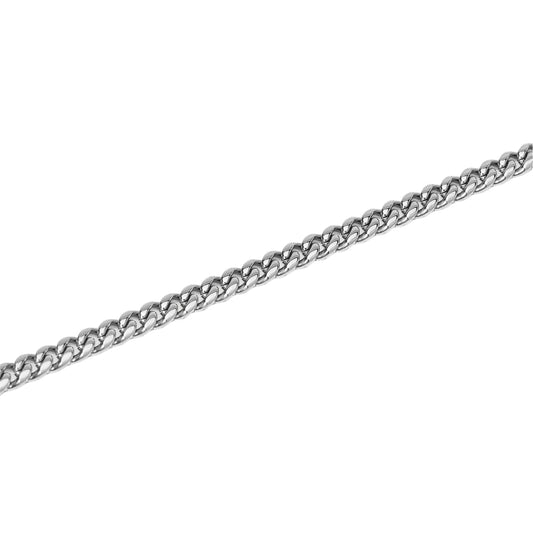 Bracciale Kidult Style in acciaio catena groumette da uomo 21 cm