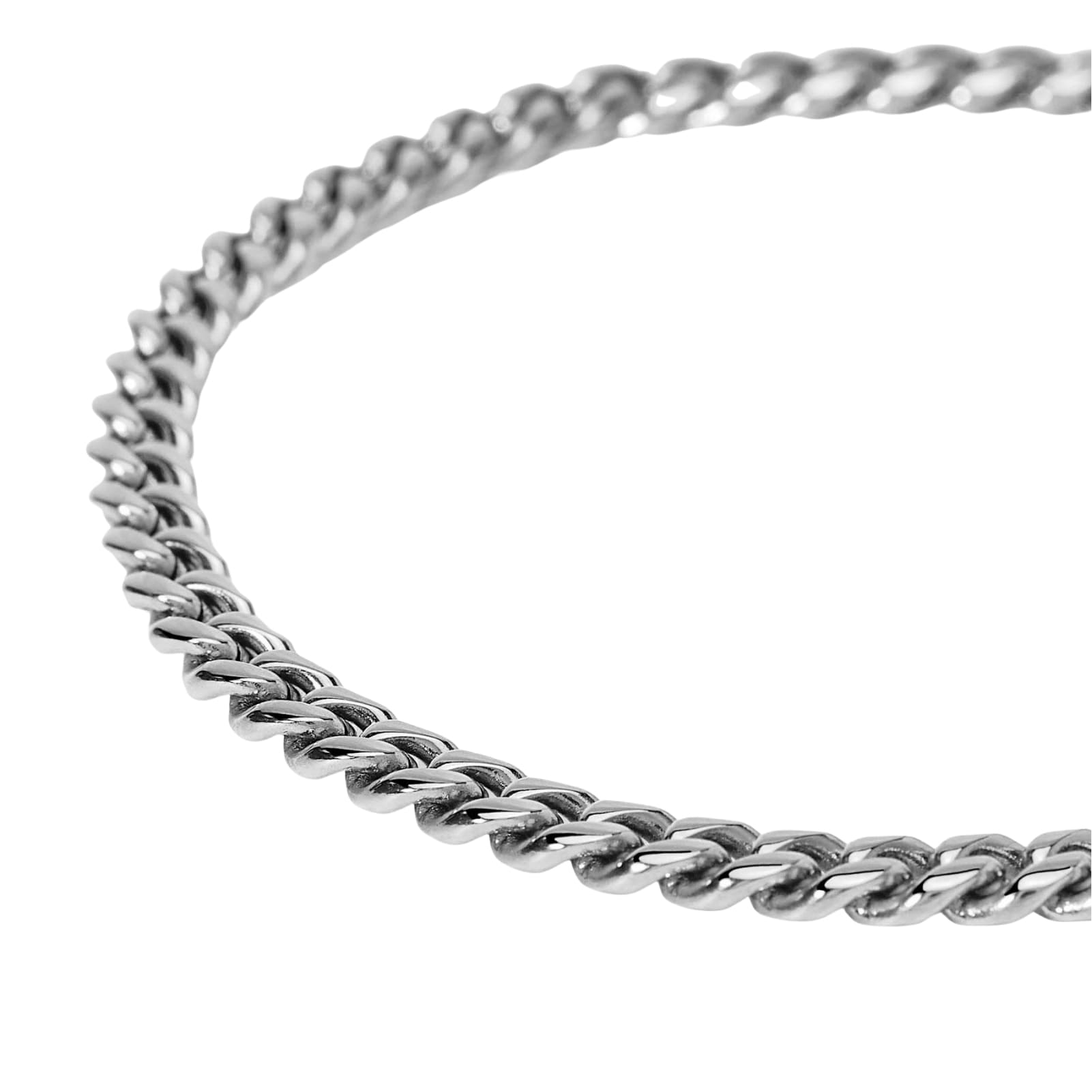 Bracciale Kidult Style in acciaio catena groumette da uomo 21 cm