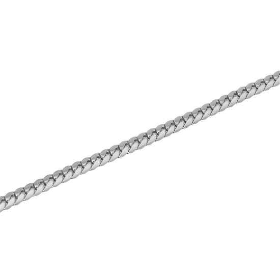 Bracciale Kidult Style in acciaio catena piatta da uomo 21 cm