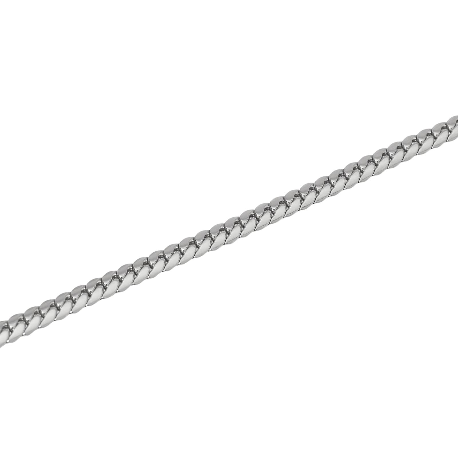 Bracciale Kidult Style in acciaio catena piatta da uomo 21 cm
