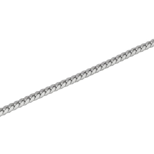 Bracciale Kidult Style in acciaio catena piatta da uomo 21 cm