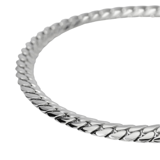 Bracciale Kidult Style in acciaio catena piatta da uomo 21 cm