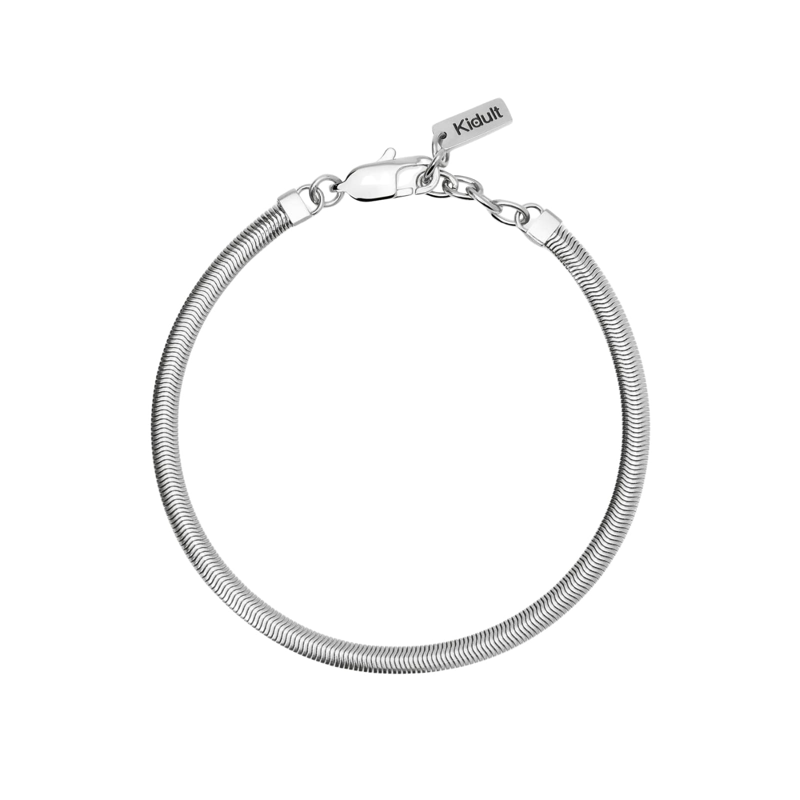 Bracciale Kidult Style in acciaio catena snake da uomo 21 cm