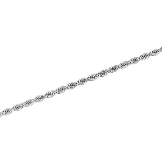 Bracciale catena Kidult Style in acciaio catena corda da uomo 21 cm