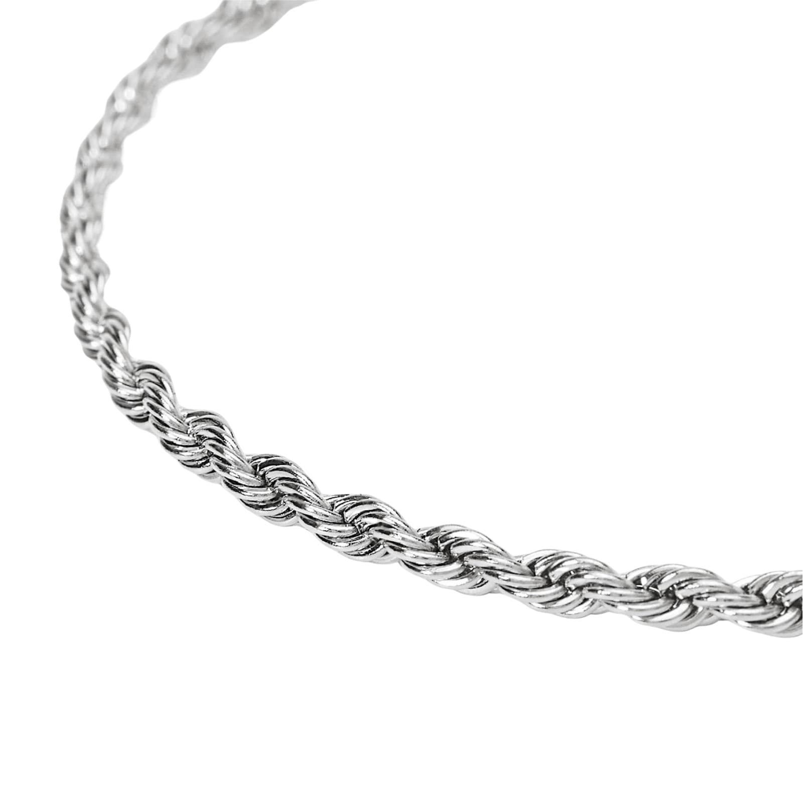 Bracciale catena Kidult Style in acciaio catena corda da uomo 21 cm