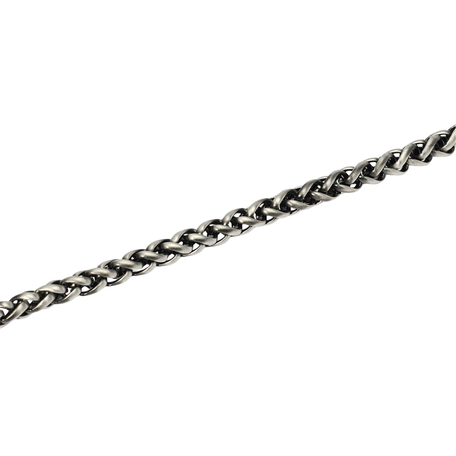 Bracciale Kidult Style in acciaio pvd gun catena spiga da uomo 21 cm