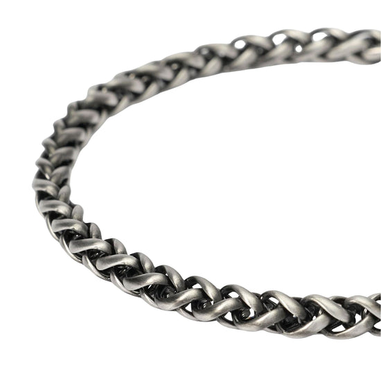 Bracciale Kidult Style in acciaio pvd gun catena spiga da uomo 21 cm