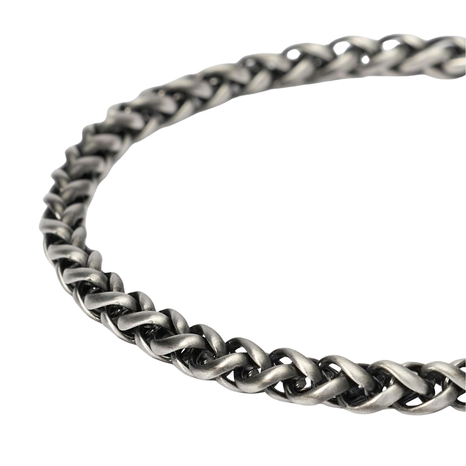 Bracciale Kidult Style in acciaio pvd gun catena spiga da uomo 21 cm