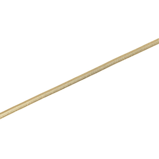 Bracciale Kidult Style in acciaio pvd oro catena snake da uomo 21 cm