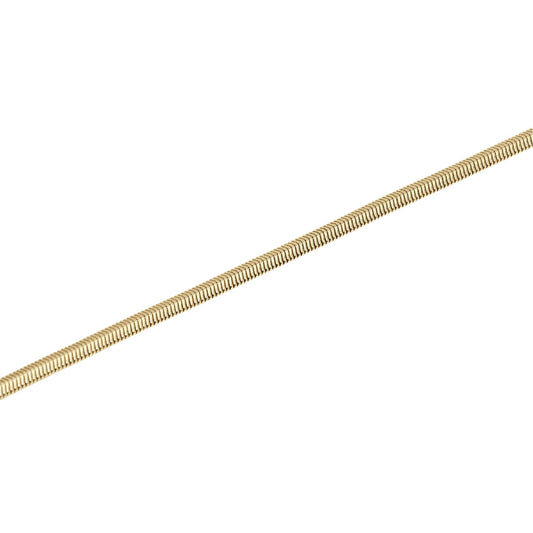 Bracciale Kidult Style in acciaio pvd oro catena snake da uomo 21 cm