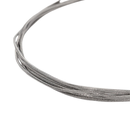 Bracciale multifilo Kidult Style in acciaio con catene snake 19 cm