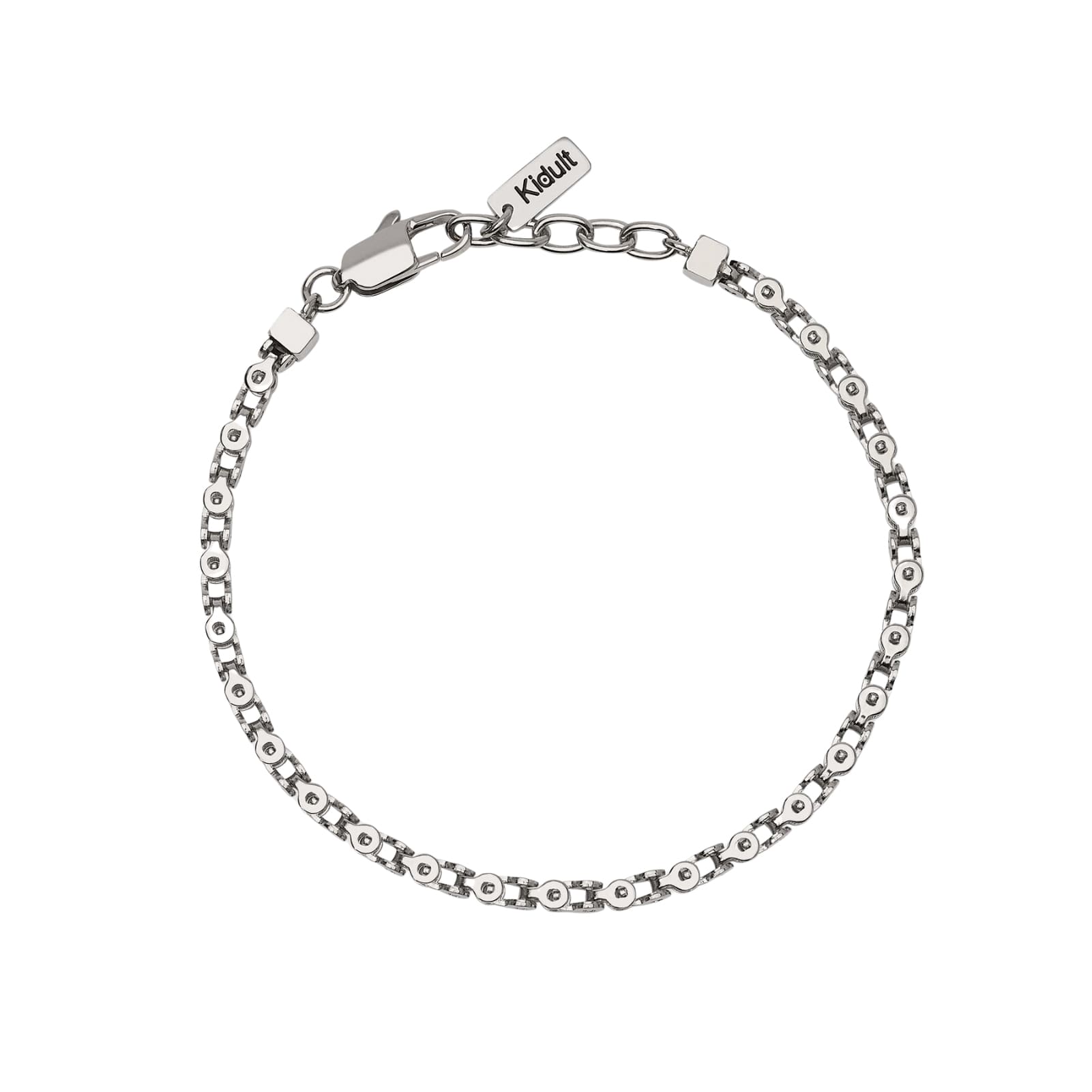 Bracciale Kidult Style in acciaio con catena fancy da uomo 21 cm