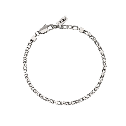 Bracciale Kidult Style in acciaio con catena fancy da uomo 21 cm