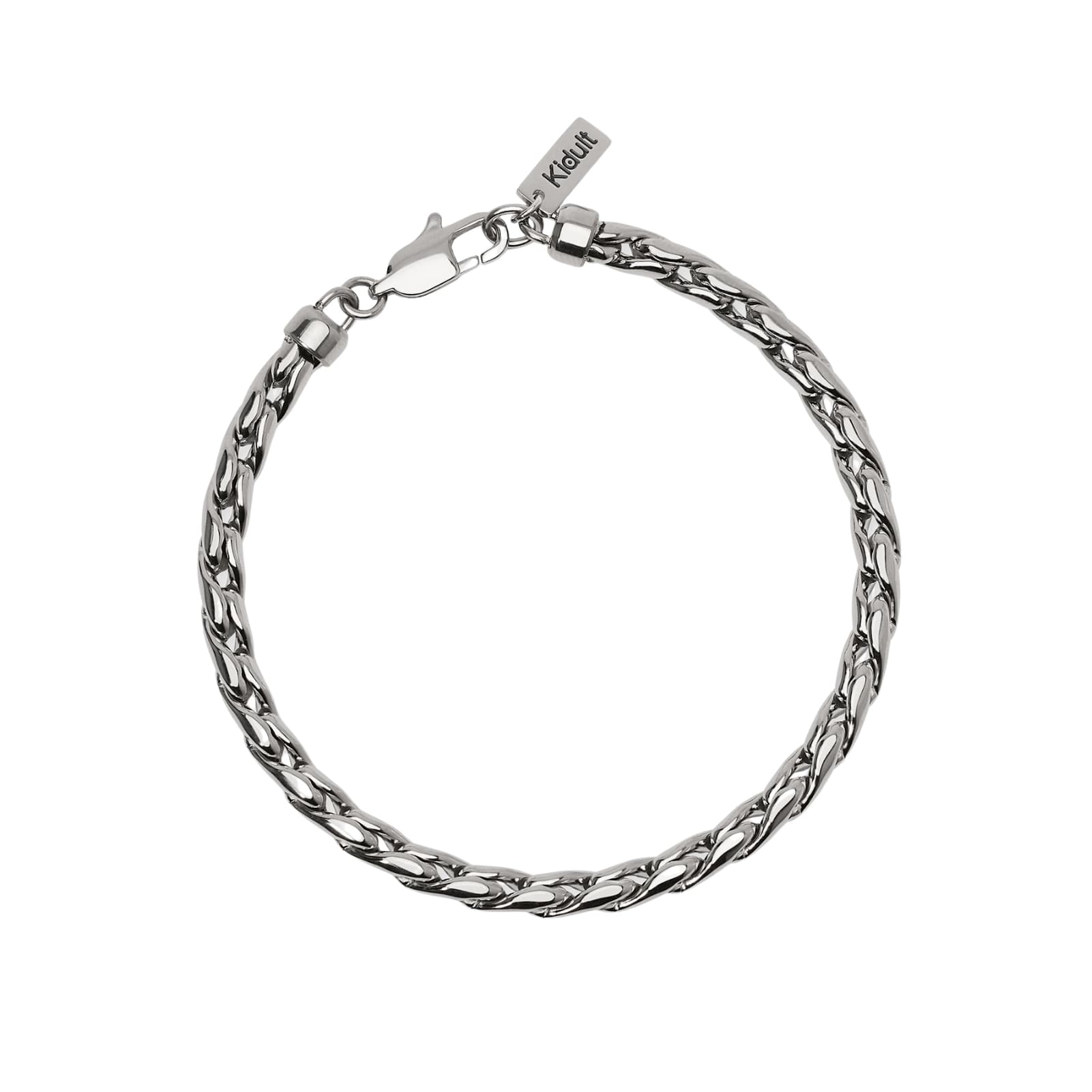 Bracciale Kidult Style in acciaio e catena cardano da uomo 20 cm