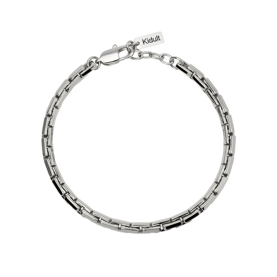 Bracciale Kidult Style in acciaio 316L catena cardano uomo 21,5 cm