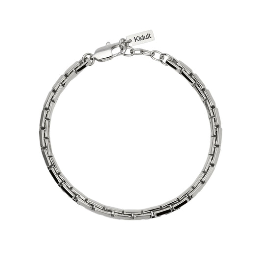 Bracciale Kidult Style in acciaio 316L catena cardano uomo 21,5 cm