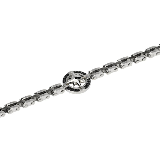 Bracciale Kidult Style in acciaio pvd gun rosa dei venti uomo 20 cm