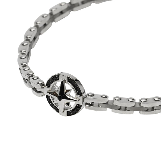 Bracciale Kidult Style in acciaio pvd gun rosa dei venti uomo 20 cm